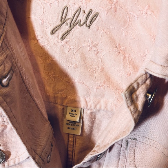 J. Jill linen blend pink jacket - Picture 5 of 7